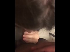 Teenager White doll gives fellatio Point of view