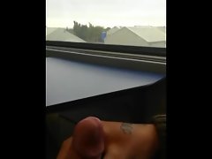 Explosion jizz in a train