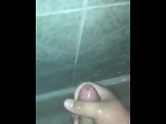18 year older blows stream in bathroom