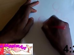 Quick sketches: Sensual anime style enormous boobs Rachel Starr