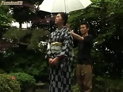 Japanese mistress pissing on her marionette
